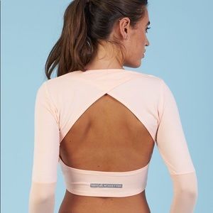 Drop back crop top gymshark x Nikki b